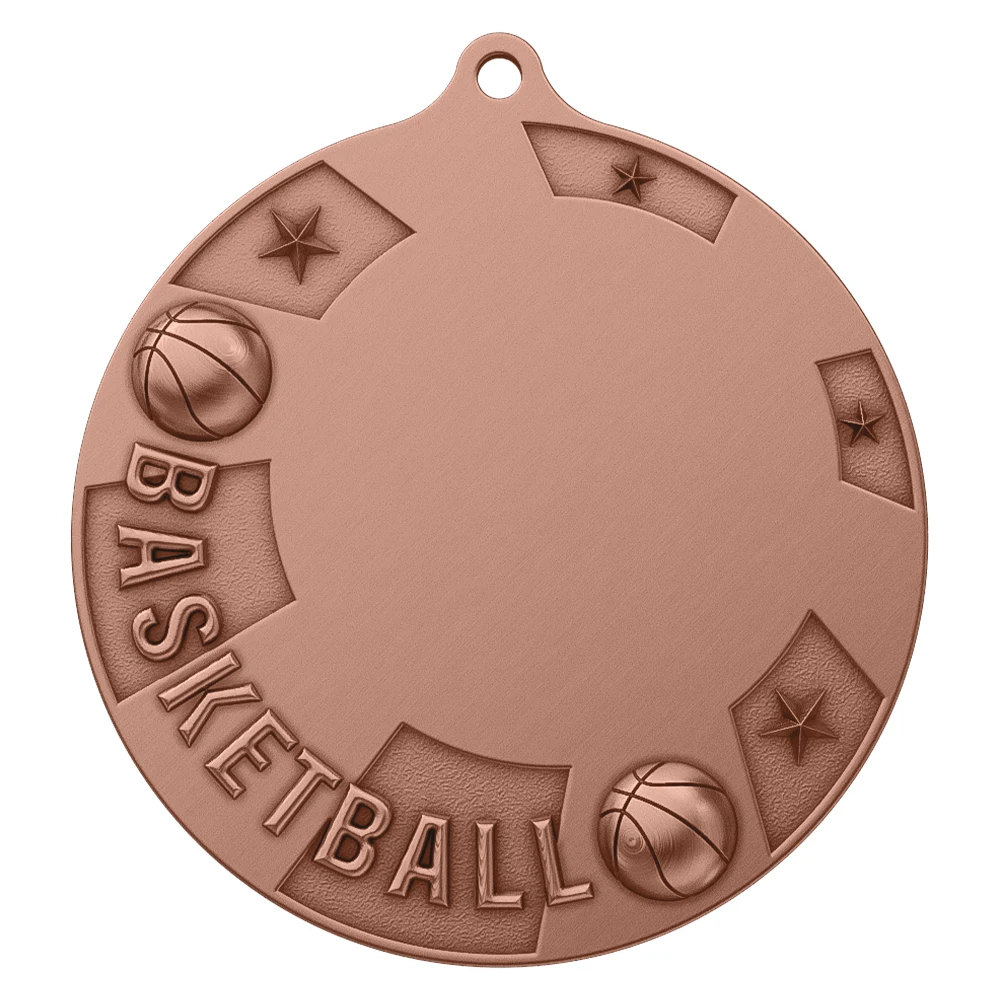 Basketball Championship Medal antique copper