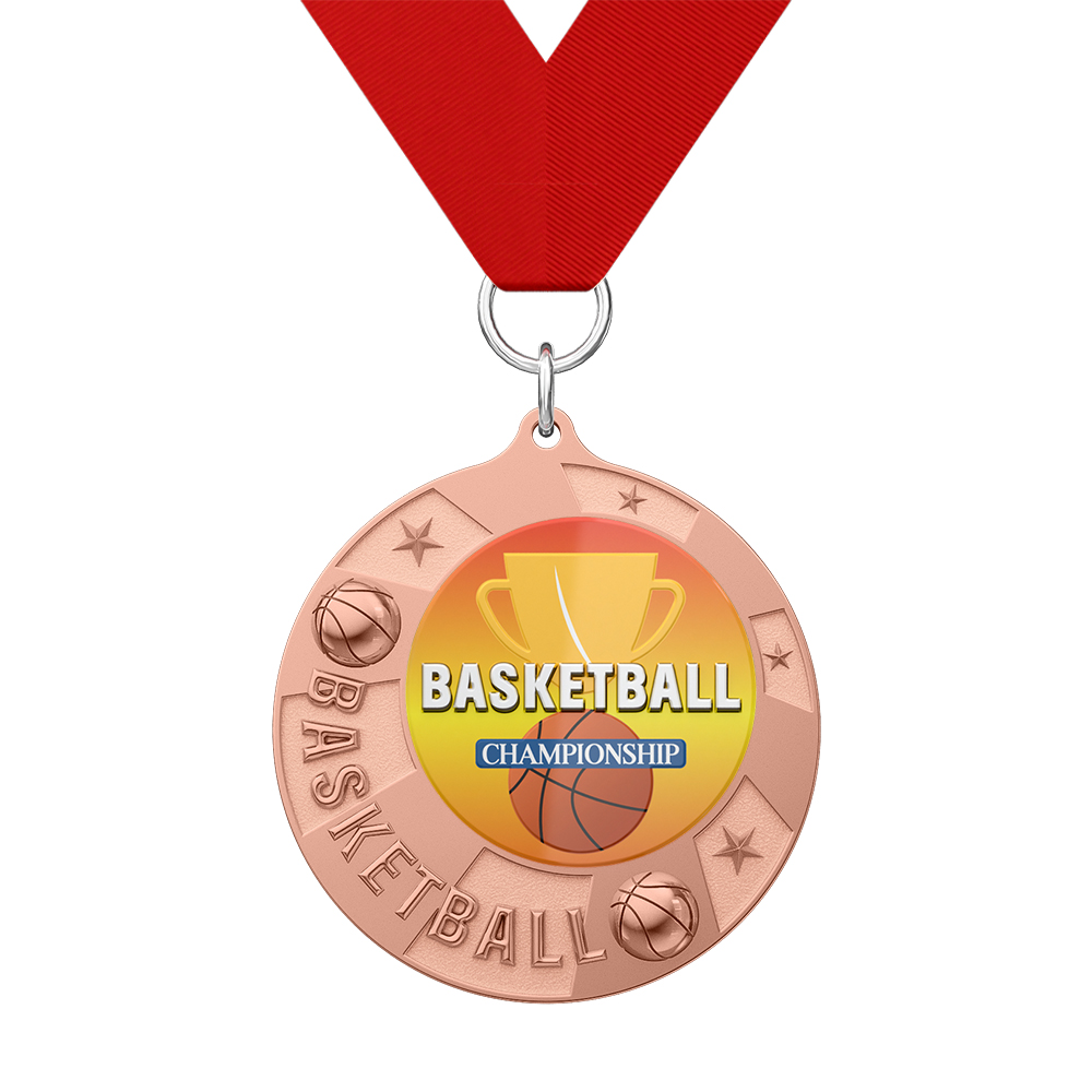 Basketball Championship Medal with ribbon
