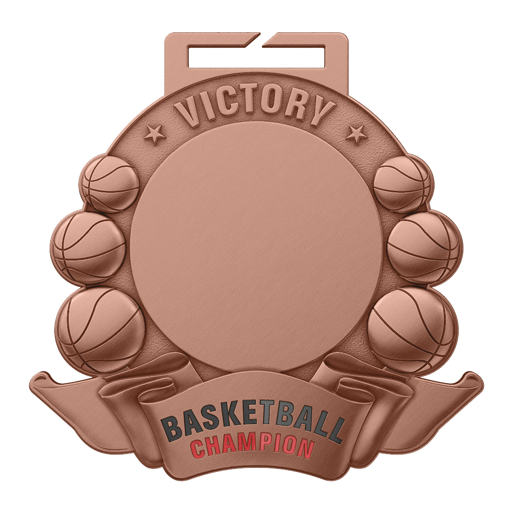 Basketball Club Victory Commemorative Badge antique copper