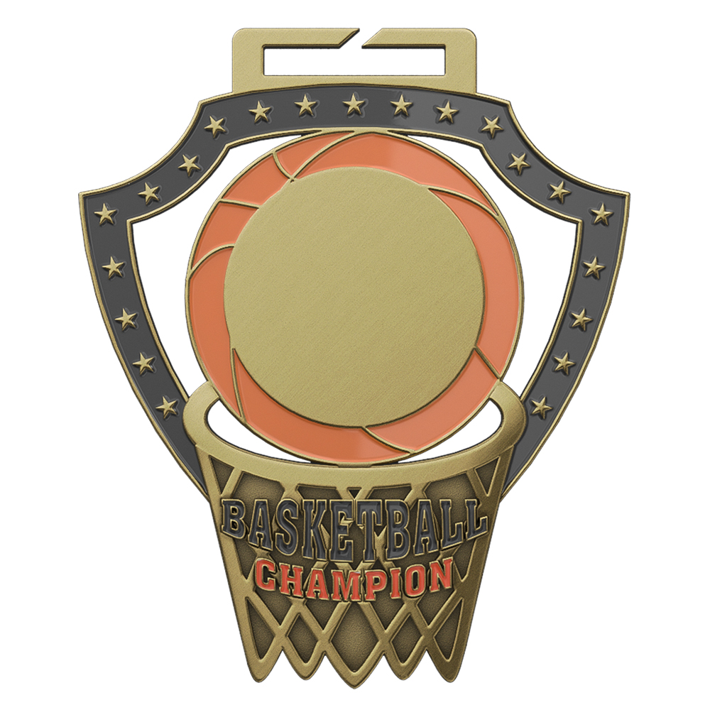 Basketball Frame Basketball Medal antique gold Basketball Frame Basketball Medal antique gold