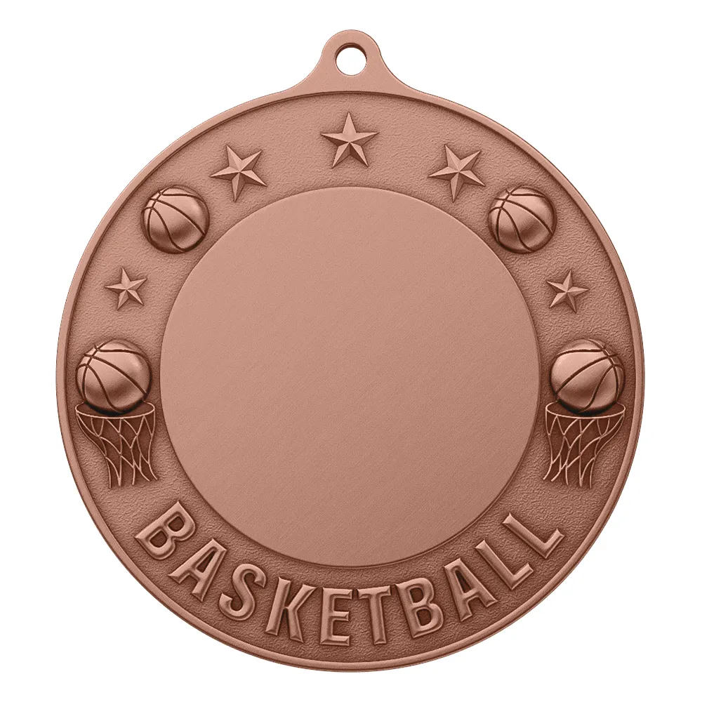 Custom Basketball Championship Medal antique copper Custom Basketball Championship Medal antique copper