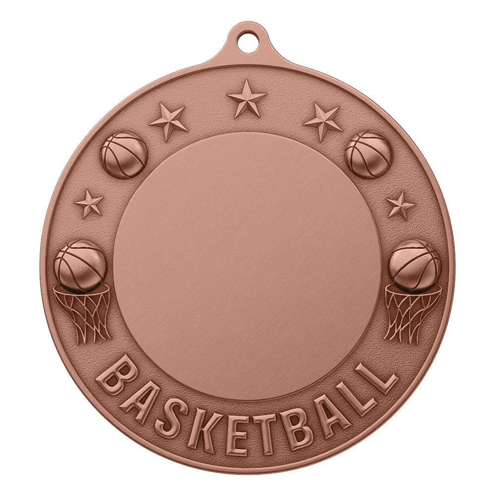 Custom Basketball Championship Medal antique copper