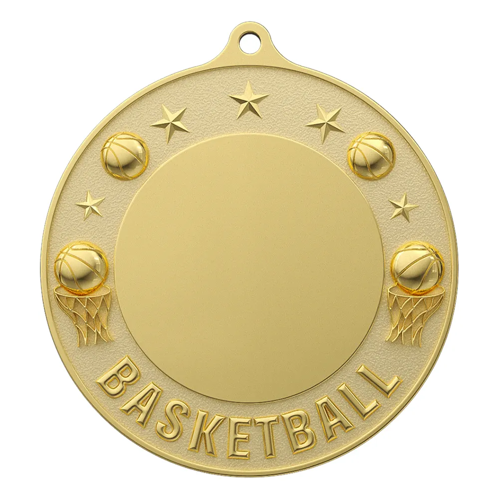 Custom Basketball Championship Medal shiny gold Custom Basketball Championship Medal shiny gold