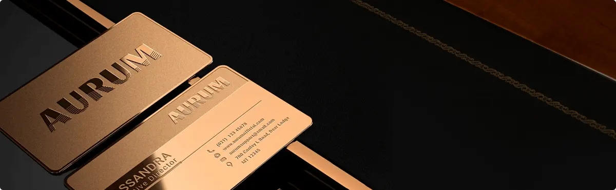 Surface Finish for Metal Business Cards