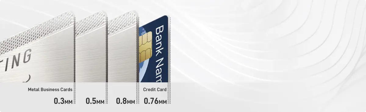 Thickness for Metal Business Cards