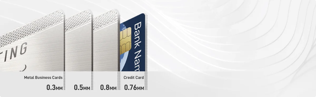 Thickness for Metal Business Cards Thickness for Metal Business Cards