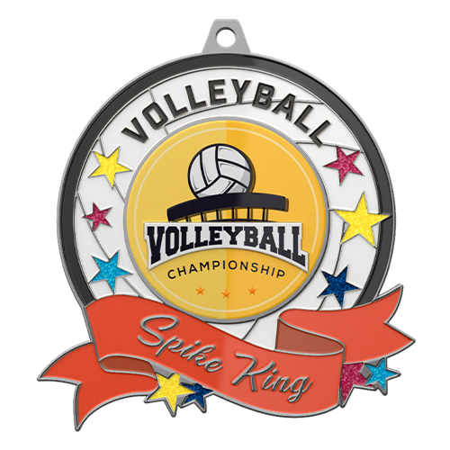 Volleyball Championship Spike King Medal