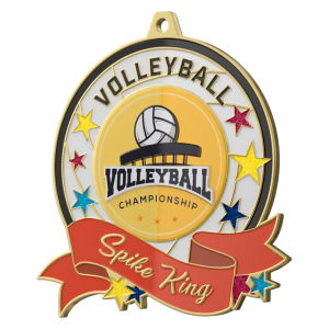 Volleyball Championship Spike King Medal