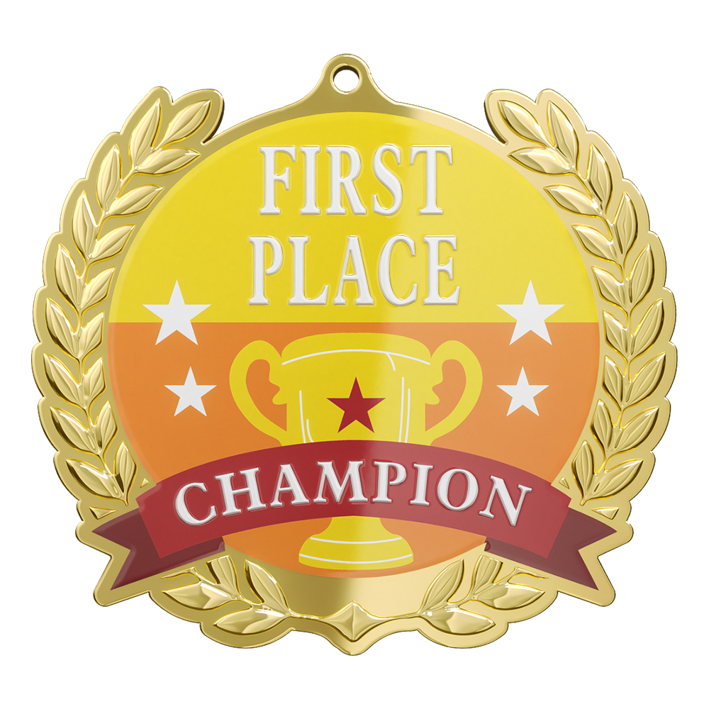 Champion Medal - Customized Winner Medal front
