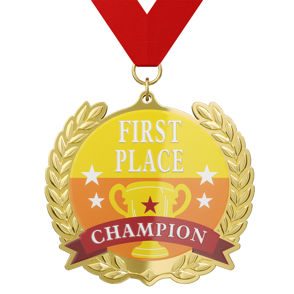 Champion Medal - Customized Winner Medal with ribbon