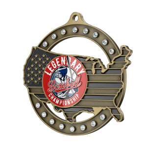 Custom Medals with Rhinestones