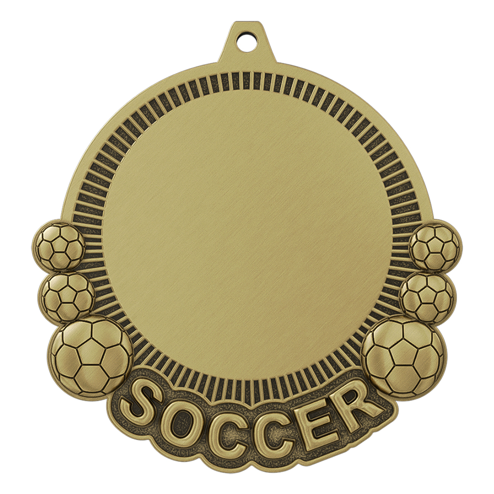 Football Medals - Custom Gold Commemorative Medals antique gold