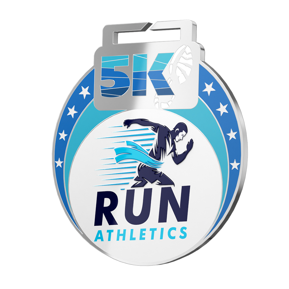 5K Medal - Dynamic and Passionate Running detail