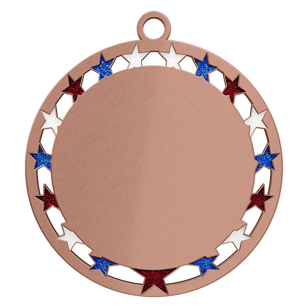 5K Medal Design - Stars and Beach Theme antique copper