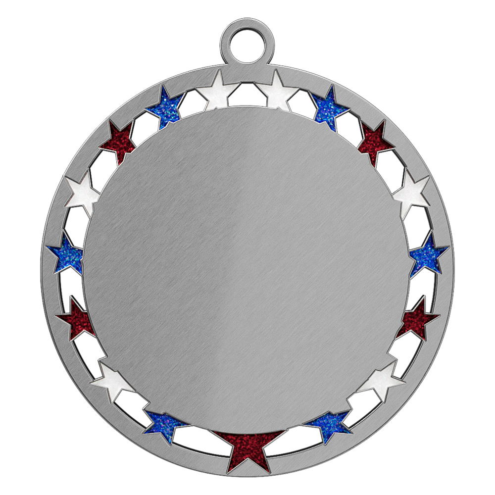 5K Medal Design - Stars and Beach Theme antique silver