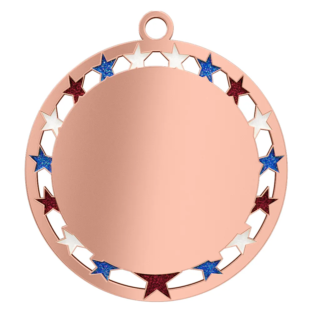 5K Medal Design - Stars and Beach Theme shiny copper 5K Medal Design - Stars and Beach Theme shiny copper