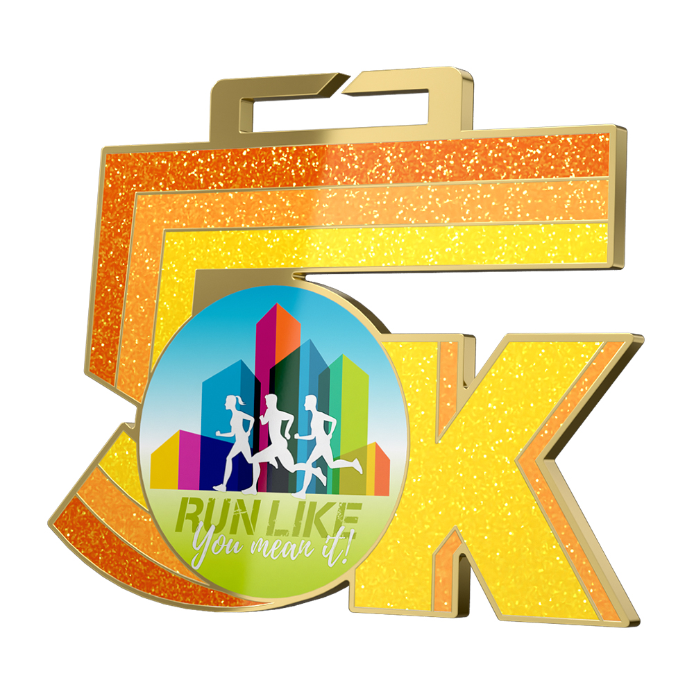 Custom 5K Race Medals detail