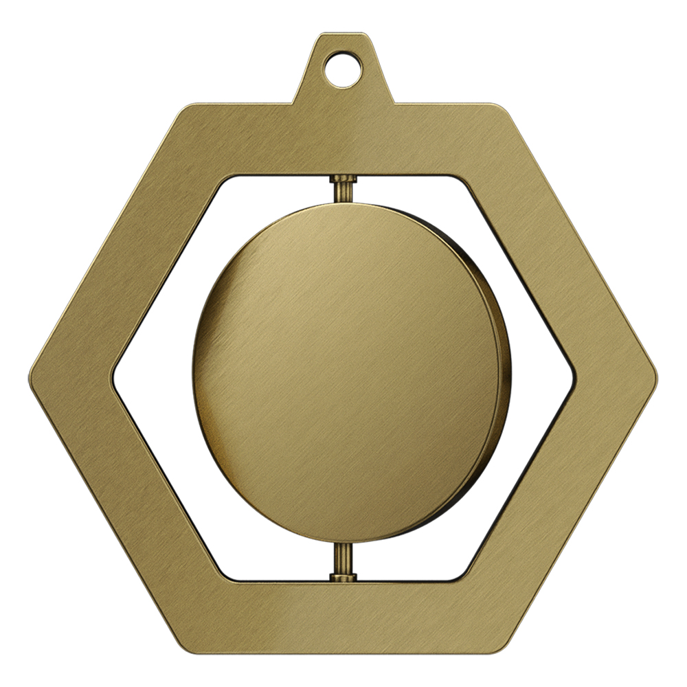 Mountain Bike Medal antique gold
