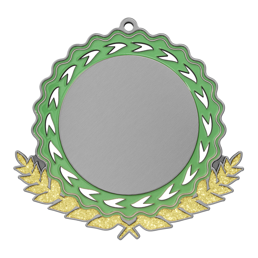 Third Place Award Medals antique silver