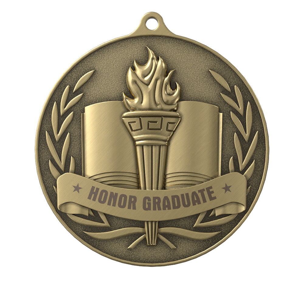 Book Banner Medal front