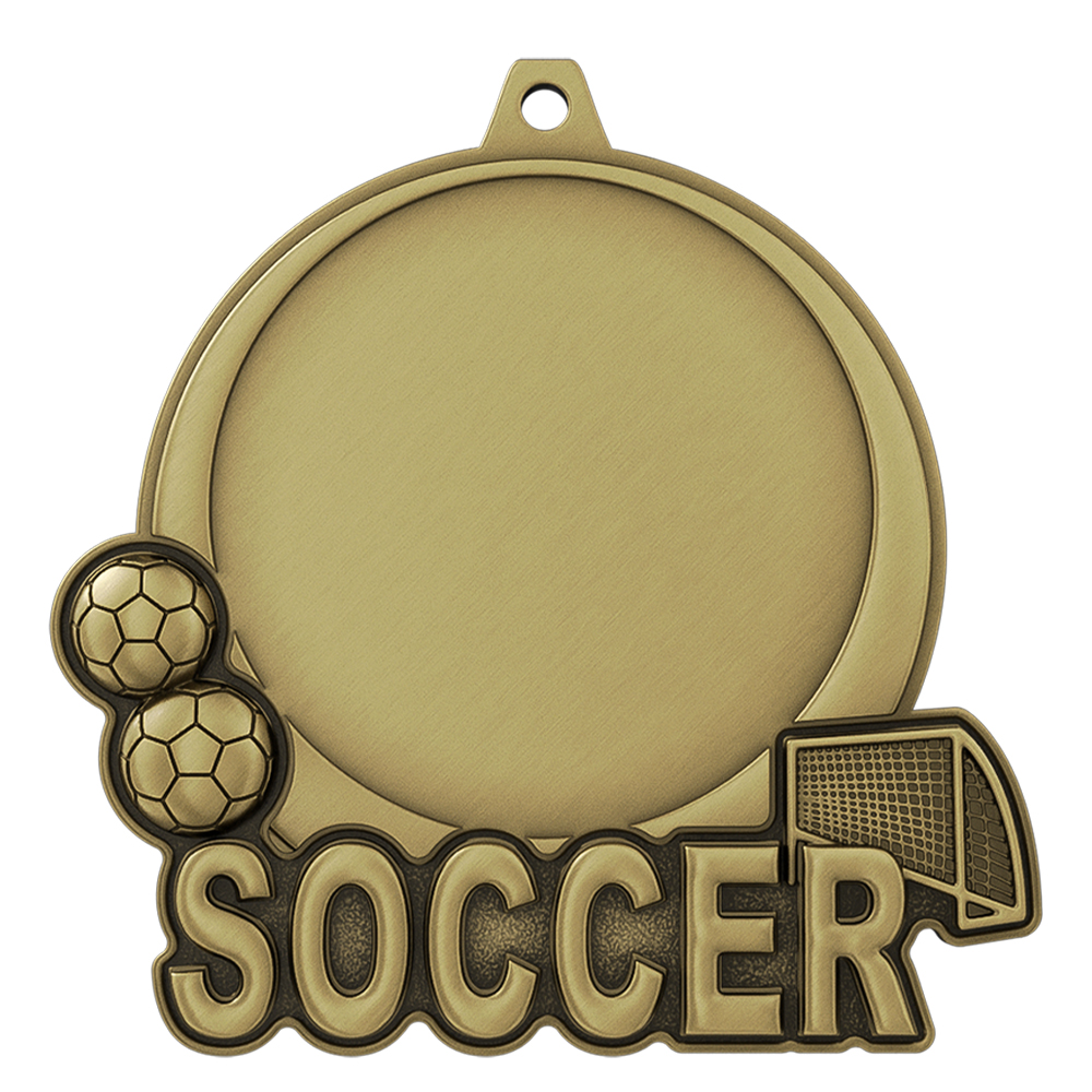 Football Club Medal antique gold