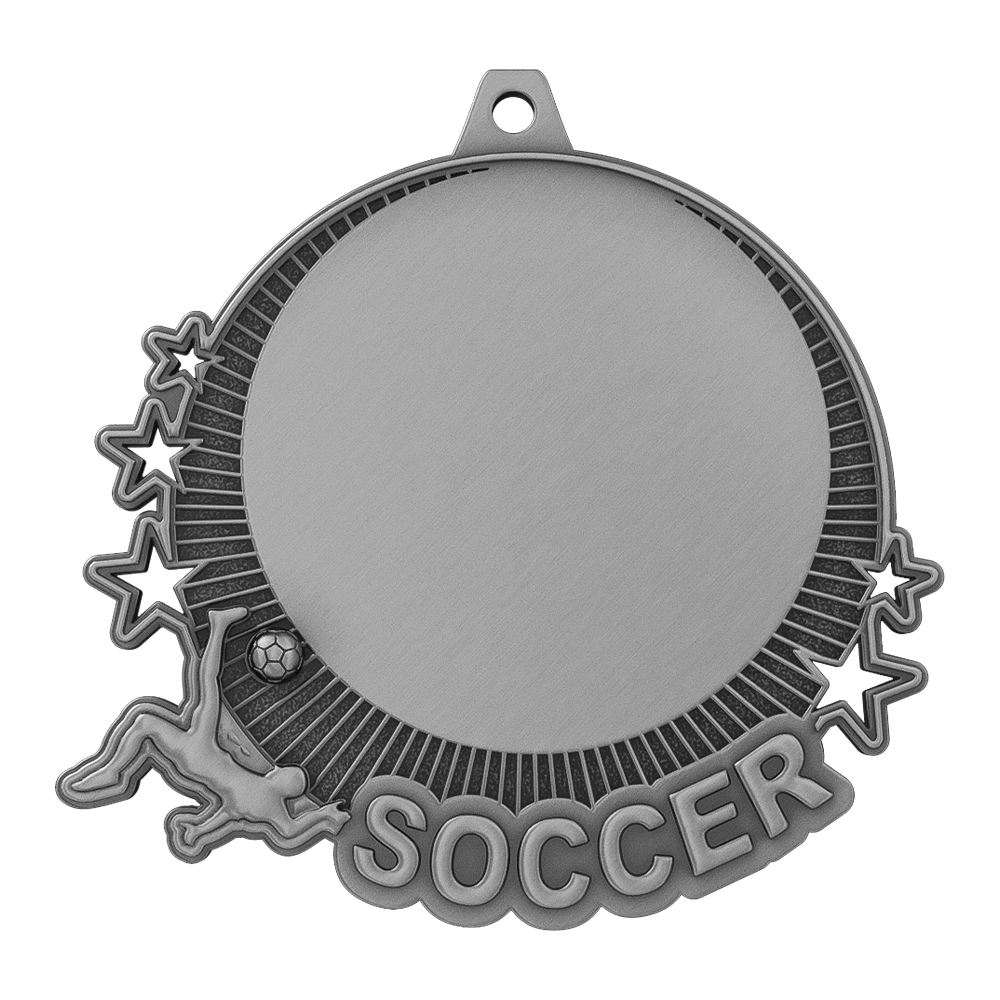 Football Club Team Medal antique silver