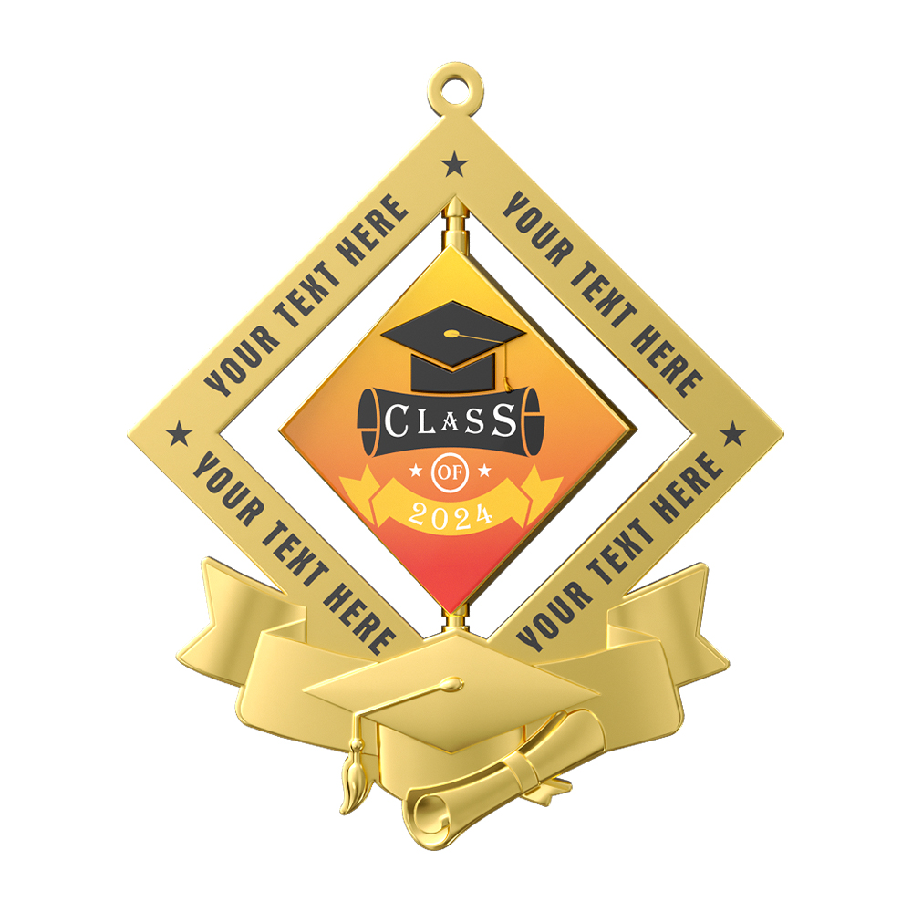 Rotating Honours Graduation Medal front Rotating Honours Graduation Medal front
