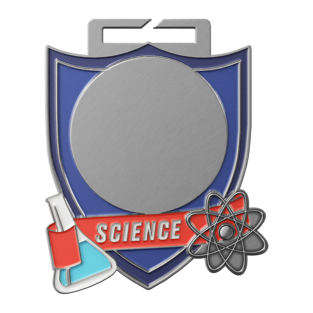 Science Shield Honour Medal antique silver Science Shield Honour Medal antique silver