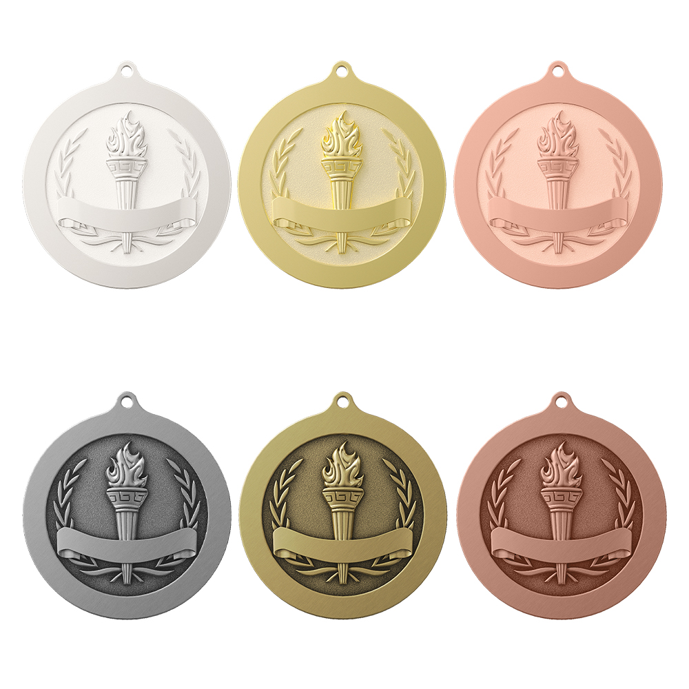 Torch Banner With Ring Medal All