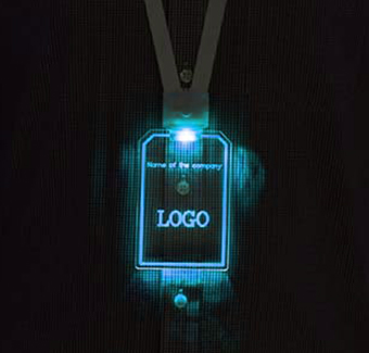 Nylon-lanyards med Light Up Card