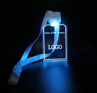 Nylon-lanyards med Light Up Card