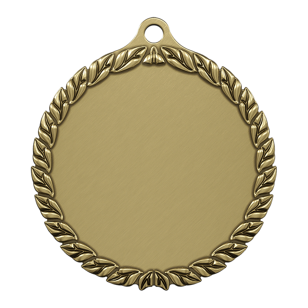 Award 3D Leaf Edge Custom Medals antique gold