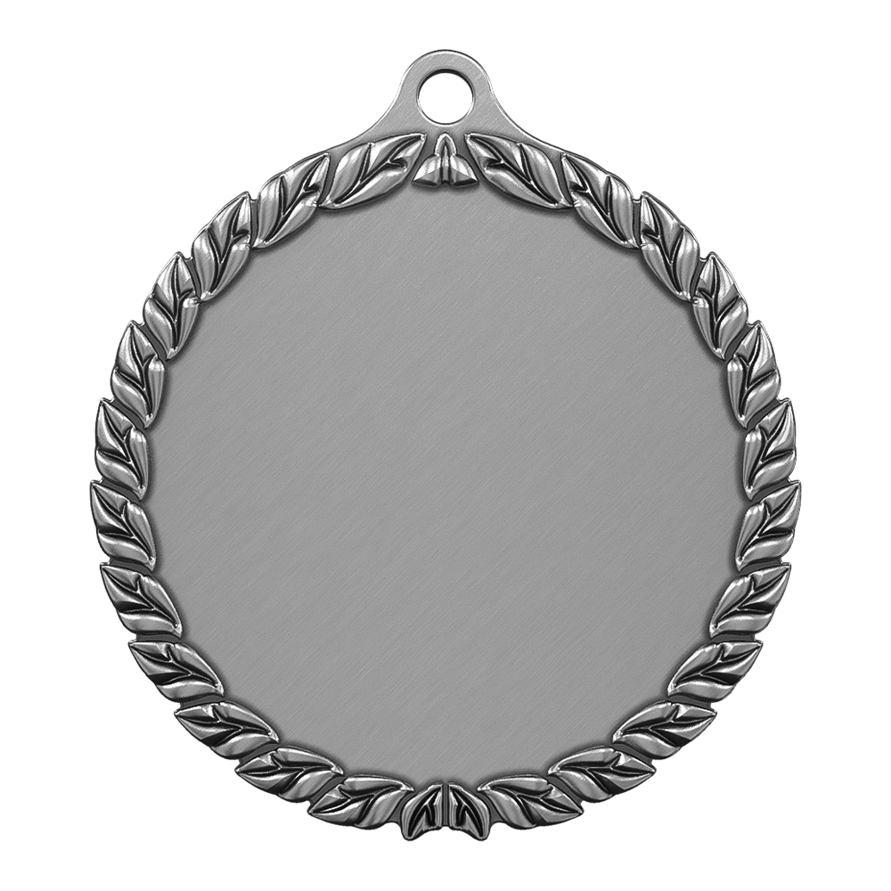 Award 3D Leaf Edge Custom Medals antique silver