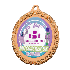 Award 3D Leaf Edge Custom Medals
