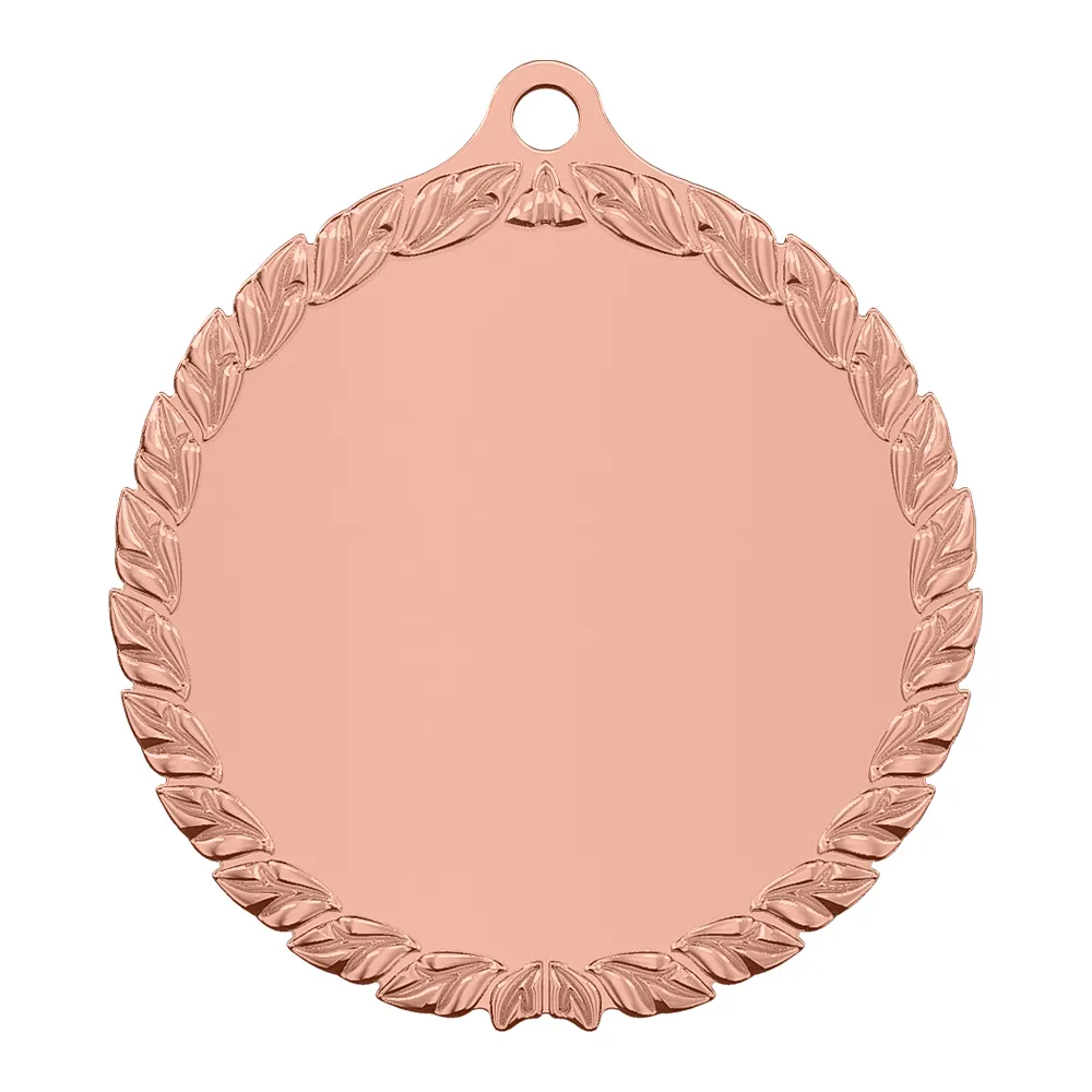 Award 3D Leaf Edge Custom Medals shiny copper Award 3D Leaf Edge Custom Medals shiny copper