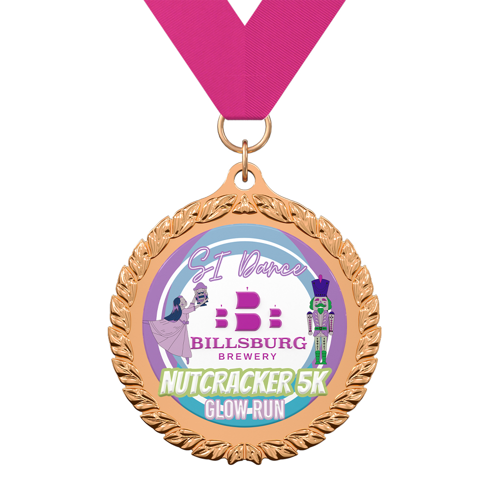 5K Glow-Run Medal SI Dance Billsburg Brewery