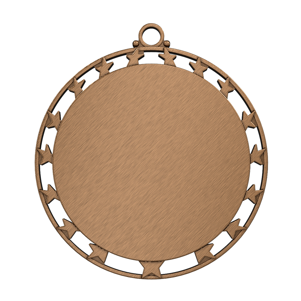 BEACH FRONT 5K Medal antique copper
