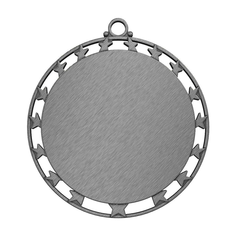 BEACH FRONT 5K Medal antique silver