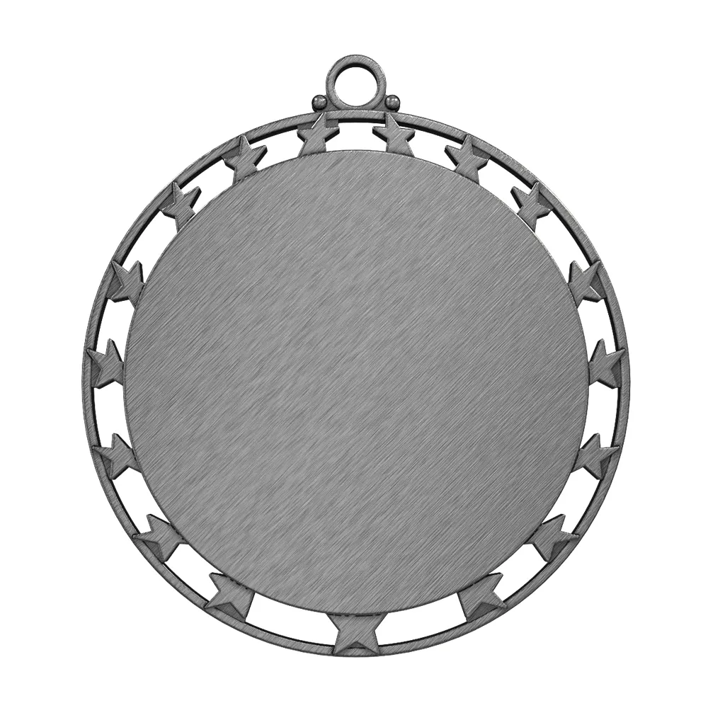 Custom Star Cut-out Medal antique silver Custom Star Cut-out Medal antique silver