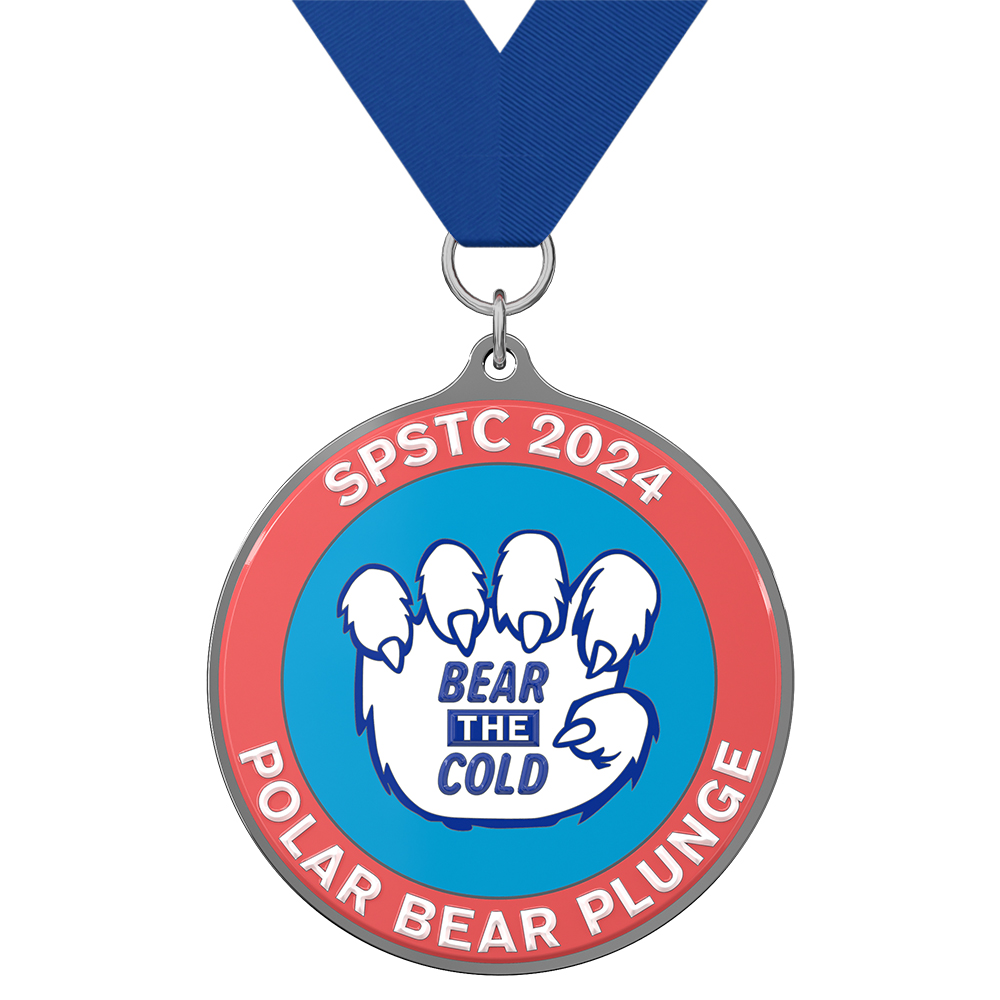 Custom UV-Printed Round Medals with ribbon