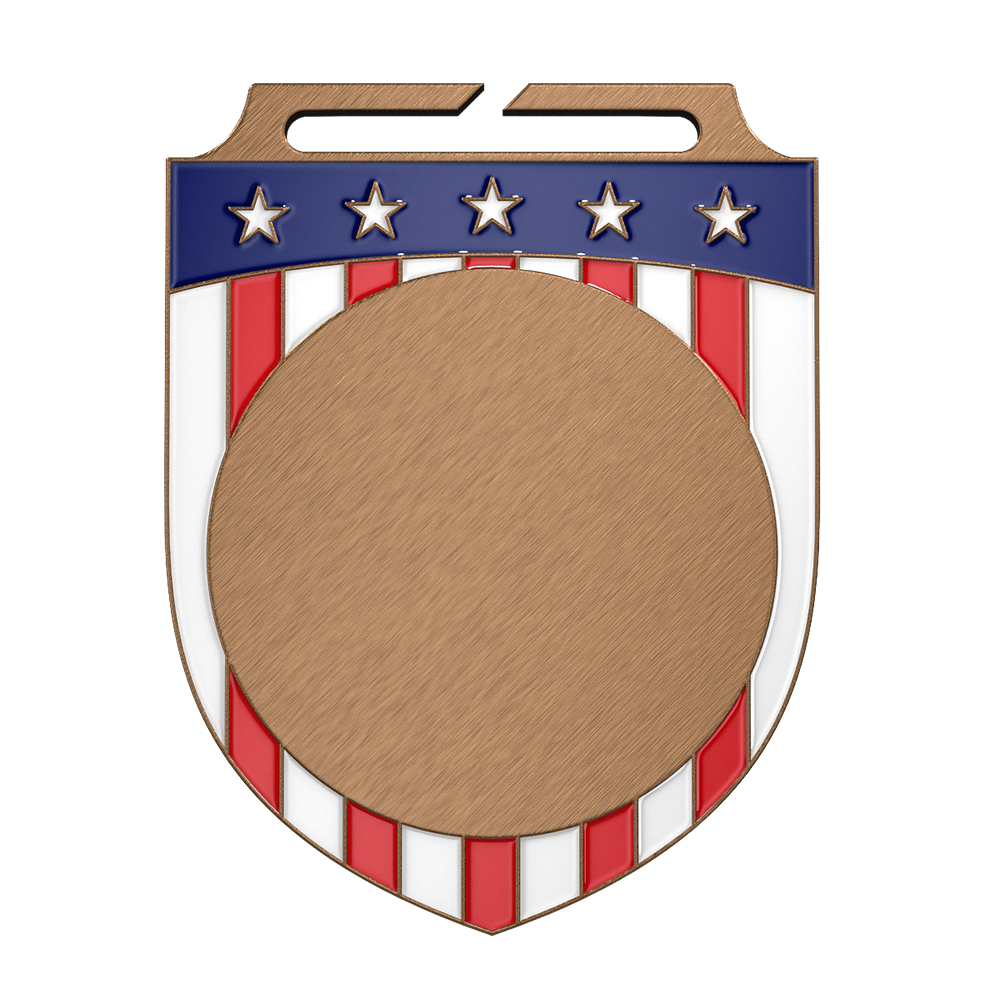 Custom International Baseball Medal antique copper