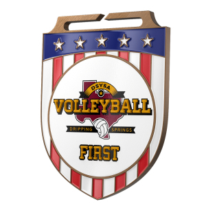 Shield Flag Volleyball Medals
