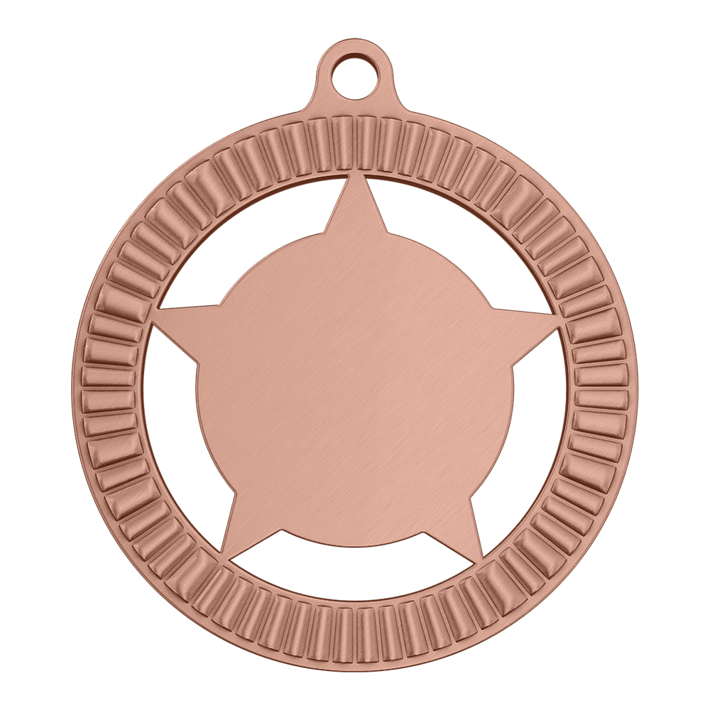 Star Cluster After School Soccer Medals antique copper