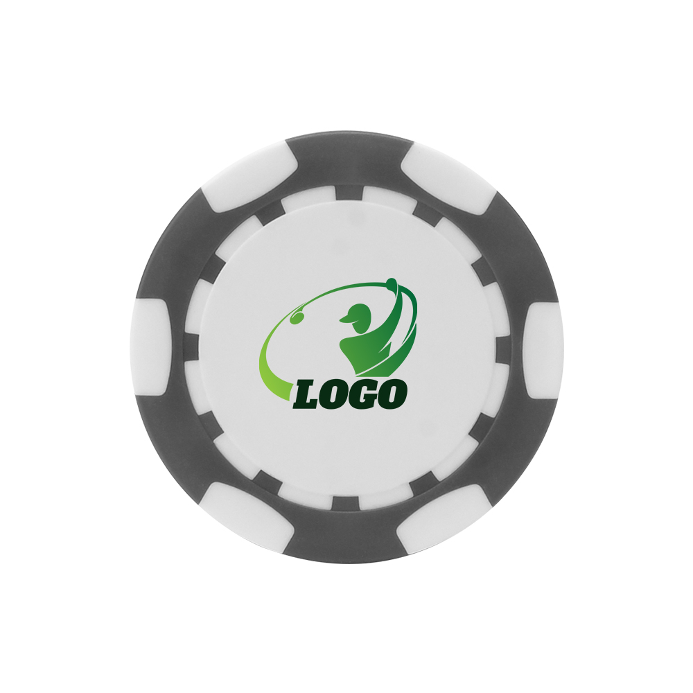 Colorful Custom Stylish Golf Chip Gray with Logo