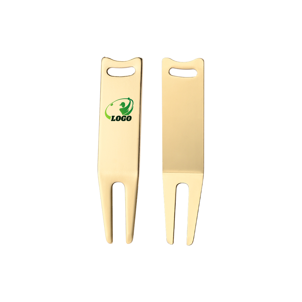 Bottle Opener Divot Tool Light Gold with Logo