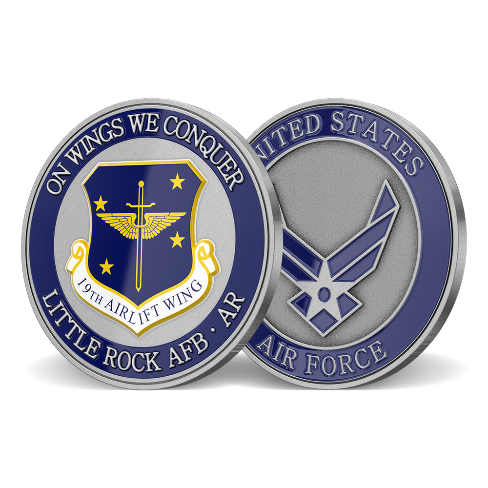 19th Airlift Wing Little Rock AFB Challenge Coins