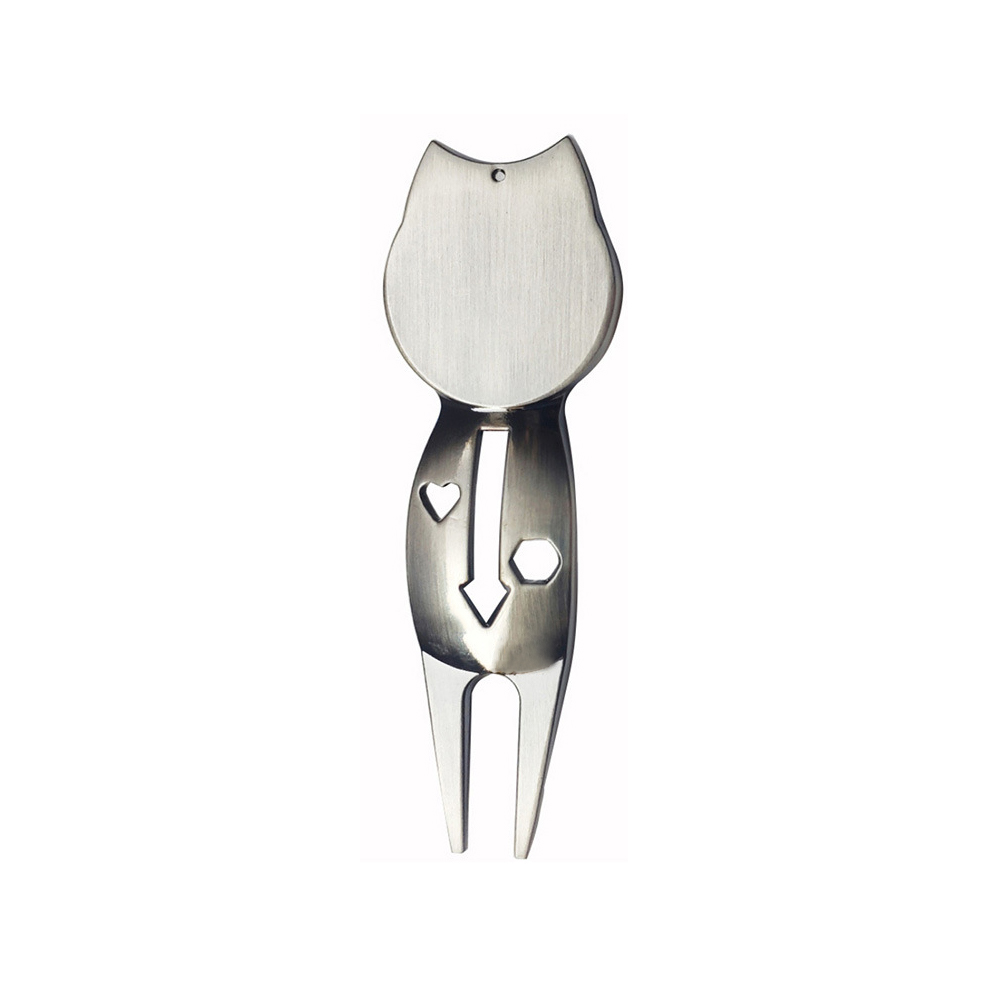 Cat Ear Antique Silver Golf Divot Tool with Ball Markers Cat Ear Antique Silver Golf Divot Tool with Ball Markers