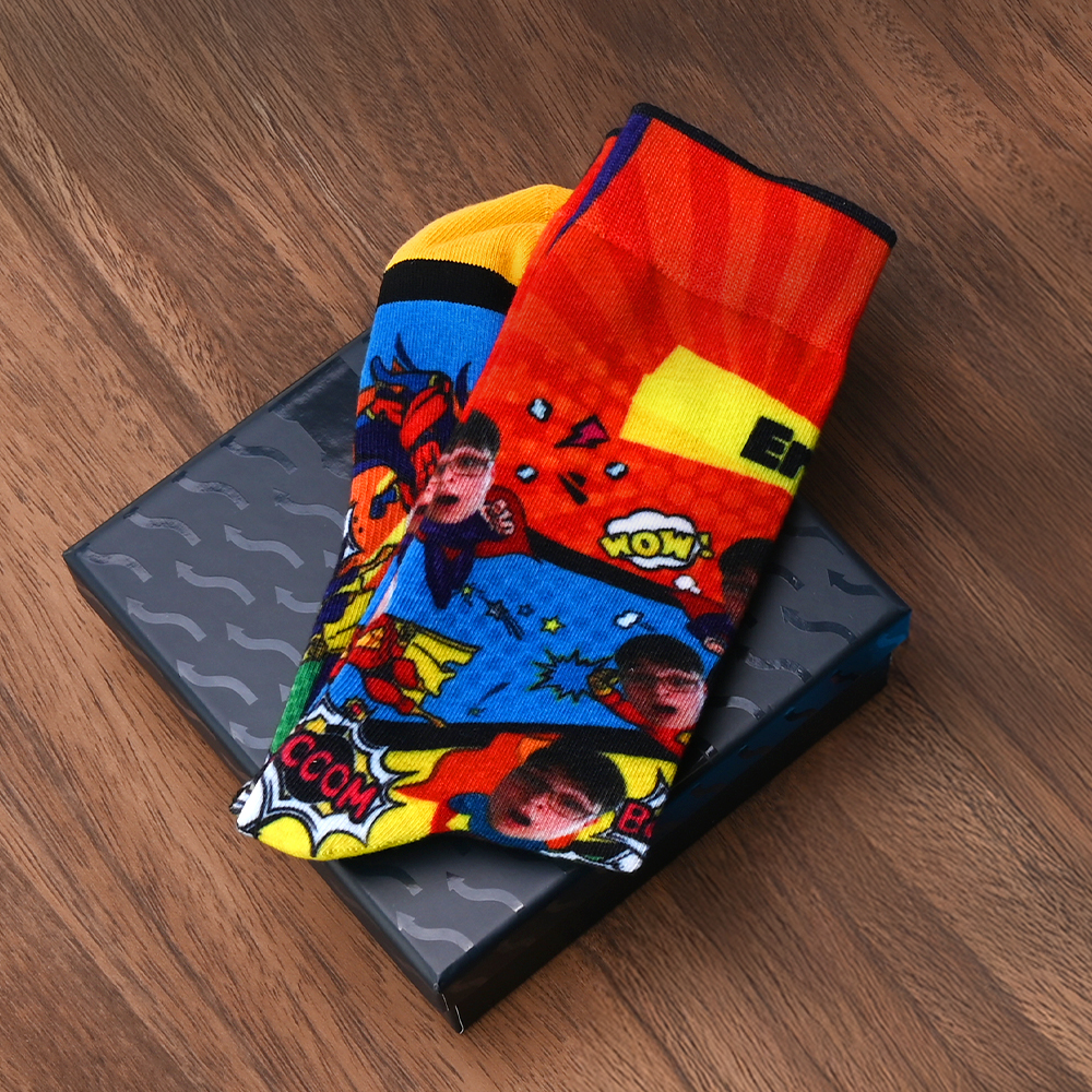 Custom Good-looking Face Photos socks