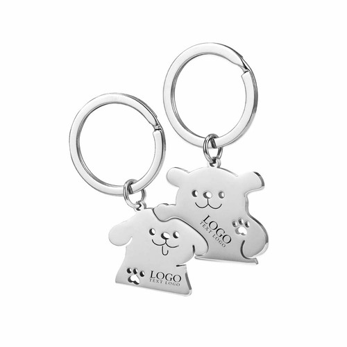 Cute Dogs Couples Keychains