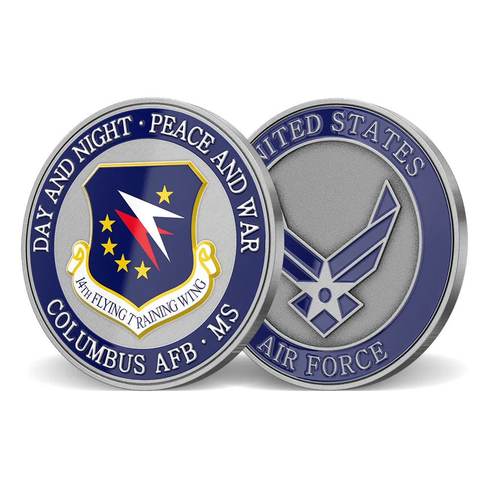 USAF 14th Flying Training Wing Custom Challenge Coins
